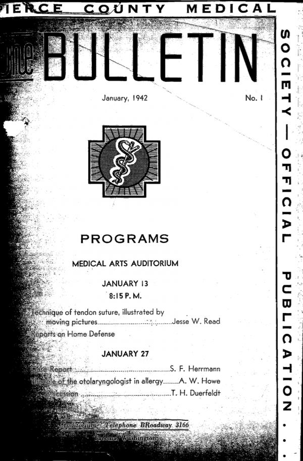 Cover image for PCMS Bulletin 1942