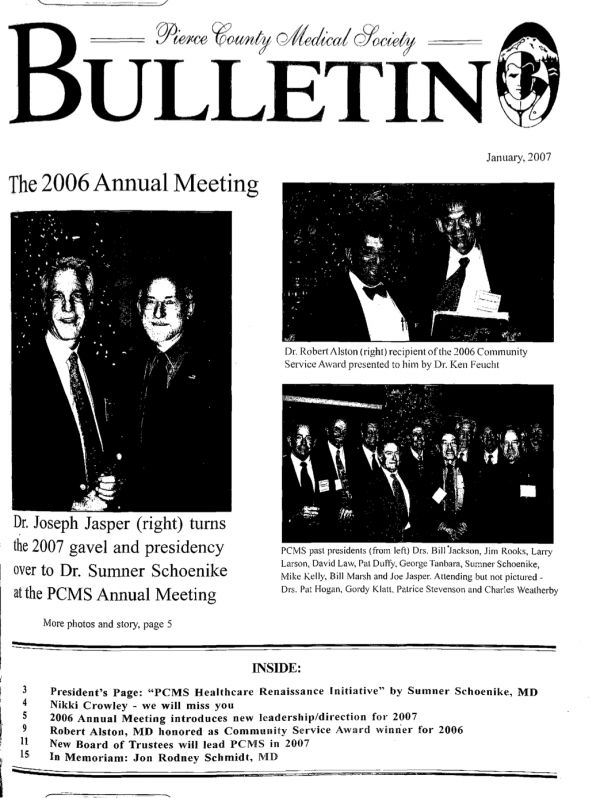 Cover image for PCMS Bulletin 2007