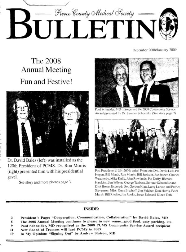 Cover image for PCMS Bulletin 2009