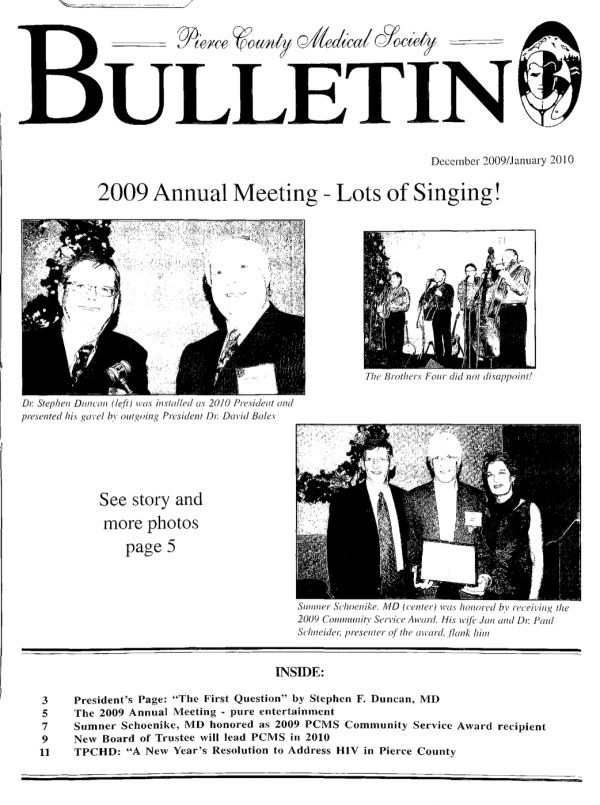 Cover image for PCMS Bulletin 2010
