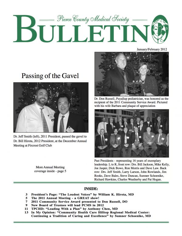 Cover image for PCMS Bulletin 2012