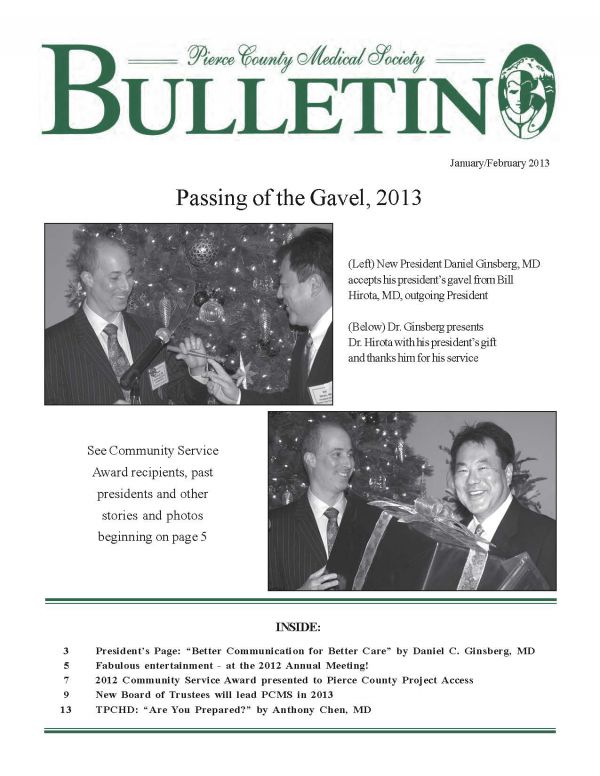 Cover image for PCMS Bulletin 2013